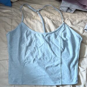 Light Blue Women's Workout Top